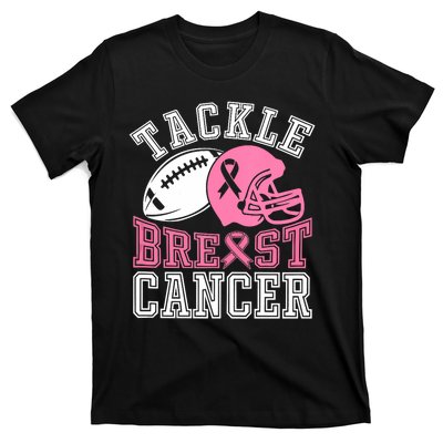 Tackle Breast Cancer Awareness Football Lover T-Shirt