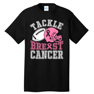 Tackle Breast Cancer Awareness Football Lover Tall T-Shirt