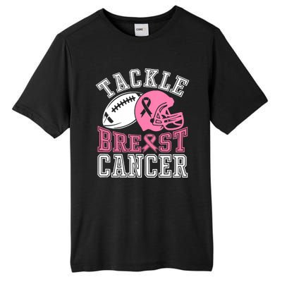 Tackle Breast Cancer Awareness Football Lover Tall Fusion ChromaSoft Performance T-Shirt