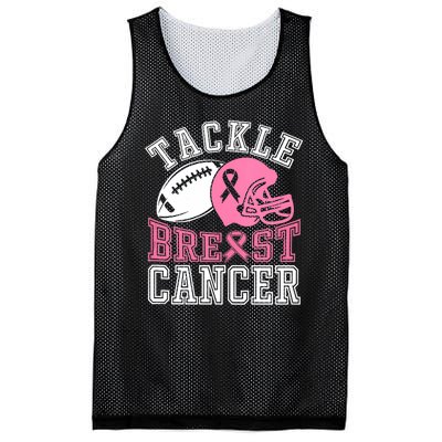 Tackle Breast Cancer Awareness Football Lover Mesh Reversible Basketball Jersey Tank