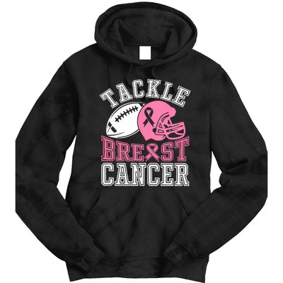 Tackle Breast Cancer Awareness Football Lover Tie Dye Hoodie