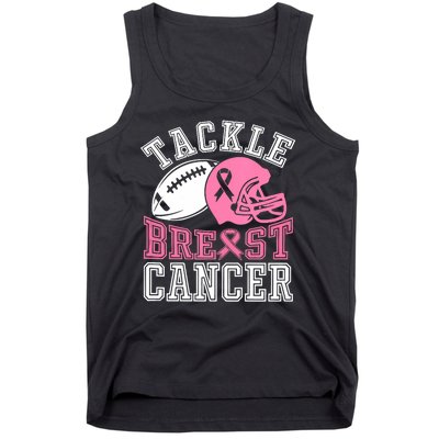 Tackle Breast Cancer Awareness Football Lover Tank Top