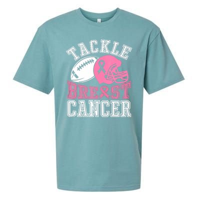 Tackle Breast Cancer Awareness Football Lover Sueded Cloud Jersey T-Shirt