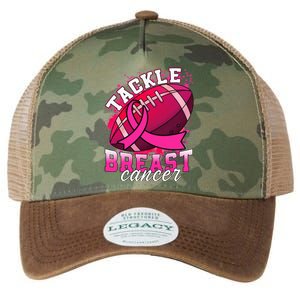 Tackle Breast Cancer Awareness Pink Ribbon Football Legacy Tie Dye Trucker Hat