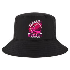 Tackle Breast Cancer Awareness Pink Ribbon Football Cool Comfort Performance Bucket Hat