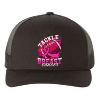 Tackle Breast Cancer Awareness Pink Ribbon Football Yupoong Adult 5-Panel Trucker Hat