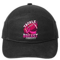 Tackle Breast Cancer Awareness Pink Ribbon Football 7-Panel Snapback Hat