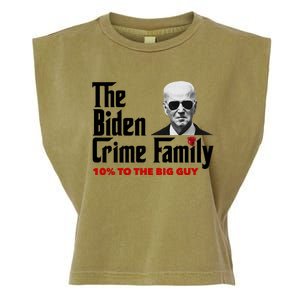 The Biden Crime Family Anti Biden Liberals Democrats Garment-Dyed Women's Muscle Tee