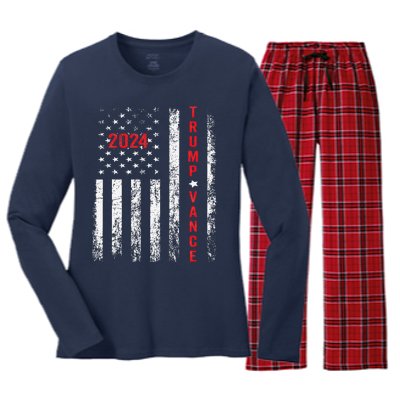 Trump Better Coverage Than 5g Can You Hear Us Now Women's Long Sleeve Flannel Pajama Set 