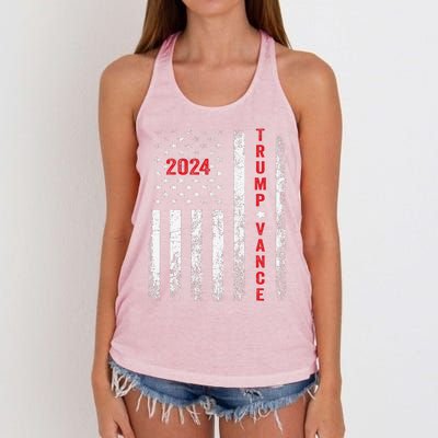 Trump Better Coverage Than 5g Can You Hear Us Now Women's Knotted Racerback Tank