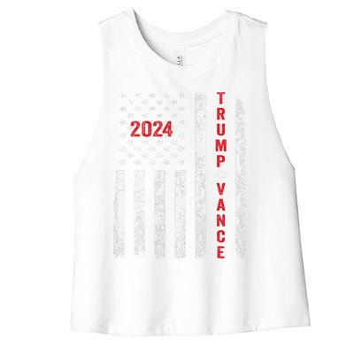 Trump Better Coverage Than 5g Can You Hear Us Now Women's Racerback Cropped Tank