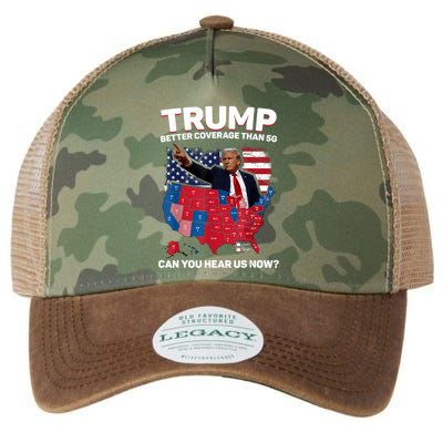 Trump Better Coverage Than 5g Can You Hear Us Now Funny Legacy Tie Dye Trucker Hat