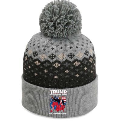 Trump Better Coverage Than 5g Can You Hear Us Now Funny The Baniff Cuffed Pom Beanie