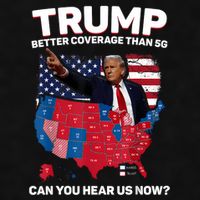 Trump Better Coverage Than 5g Can You Hear Us Now Funny Ladies PosiCharge Tri-Blend Wicking Tank