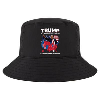 Trump Better Coverage Than 5g Can You Hear Us Now Funny Cool Comfort Performance Bucket Hat