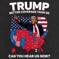 Trump Better Coverage Than 5g Can You Hear Us Now Funny Cool Comfort Performance Bucket Hat