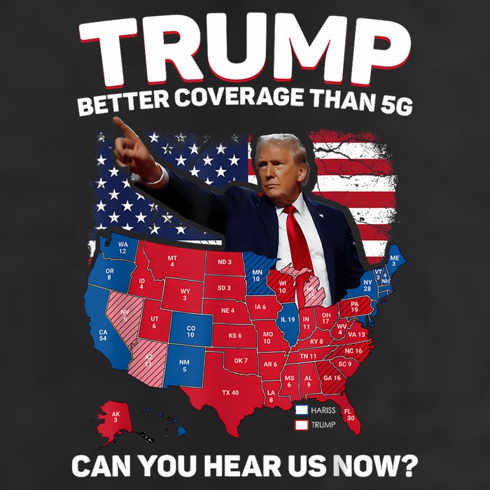 Trump Better Coverage Than 5g Can You Hear Us Now Funny Cool Comfort Performance Bucket Hat