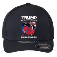 Trump Better Coverage Than 5g Can You Hear Us Now Funny Flexfit Unipanel Trucker Cap