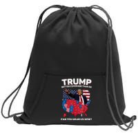 Trump Better Coverage Than 5g Can You Hear Us Now Funny Sweatshirt Cinch Pack Bag