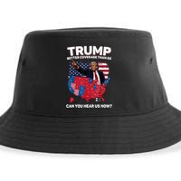 Trump Better Coverage Than 5g Can You Hear Us Now Funny Sustainable Bucket Hat