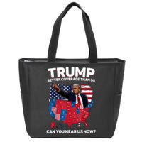 Trump Better Coverage Than 5g Can You Hear Us Now Funny Zip Tote Bag