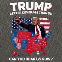 Trump Better Coverage Than 5g Can You Hear Us Now Funny Cotton Canvas Backpack