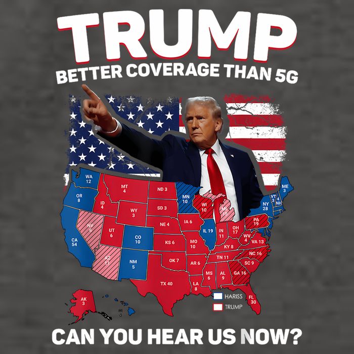 Trump Better Coverage Than 5g Can You Hear Us Now Funny Vector Backpack