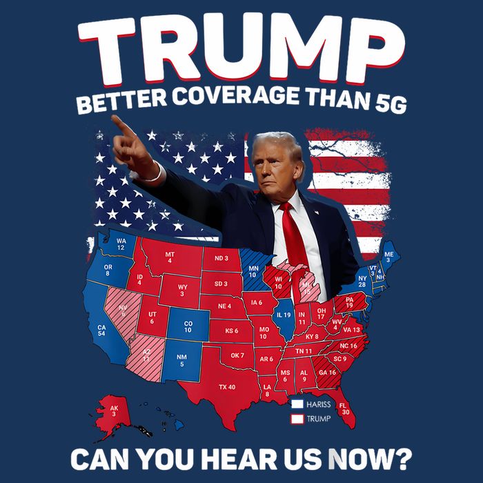 Trump Better Coverage Than 5g Can You Hear Us Now Funny Infant Baby Jersey Bodysuit