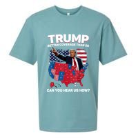 Trump Better Coverage Than 5g Can You Hear Us Now Funny Sueded Cloud Jersey T-Shirt