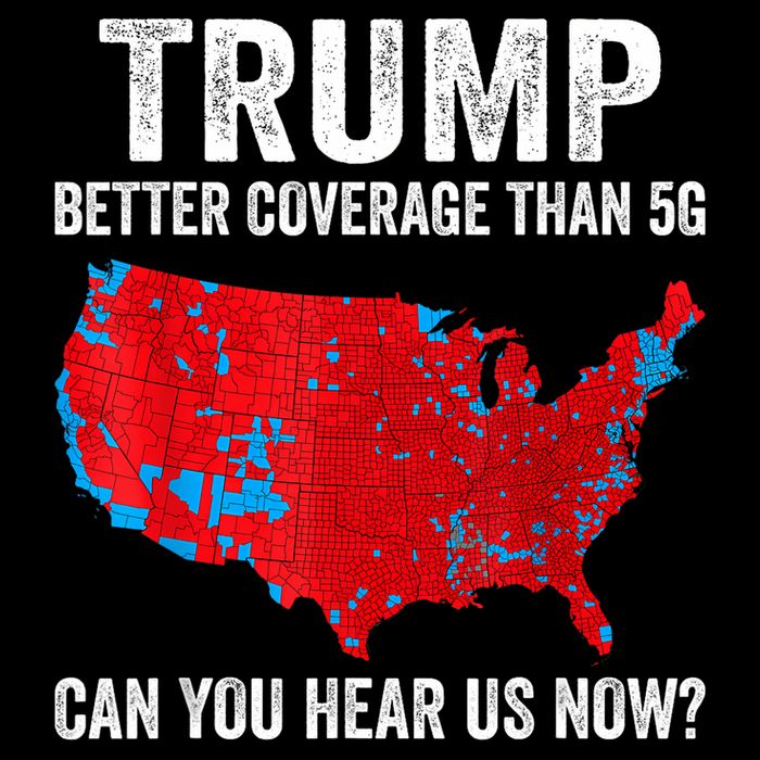 Trump Better Coverage Than 5g Can You Hear Us Now Politics 7-Panel Snapback Hat