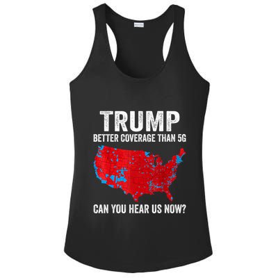 Trump Better Coverage Than 5g Can You Hear Us Now Politics Ladies PosiCharge Competitor Racerback Tank