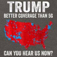 Trump Better Coverage Than 5g Can You Hear Us Now Politics Cotton Canvas Backpack
