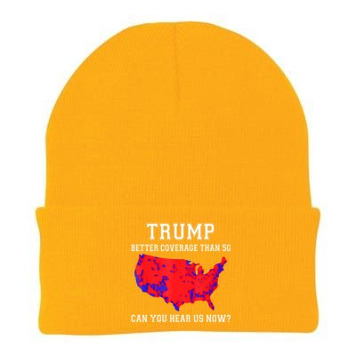 Trump Better Coverage Than 5g Can You Hear Us Now Knit Cap Winter Beanie