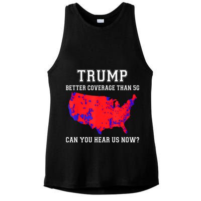 Trump Better Coverage Than 5g Can You Hear Us Now Ladies PosiCharge Tri-Blend Wicking Tank
