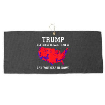 Trump Better Coverage Than 5g Can You Hear Us Now Large Microfiber Waffle Golf Towel
