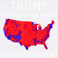 Trump Better Coverage Than 5g Can You Hear Us Now Garment-Dyed Sweatshirt