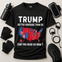 Trump Better Coverage Than 5g Can You Hear Us Now Usa Map Performance Shirt
