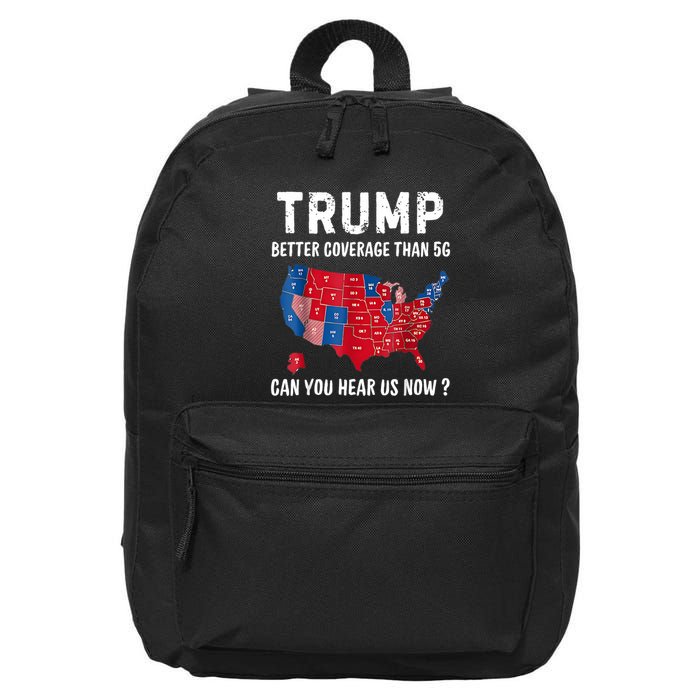 Trump Better Coverage Than 5g Can You Hear Us Now Usa Map 16 in Basic Backpack