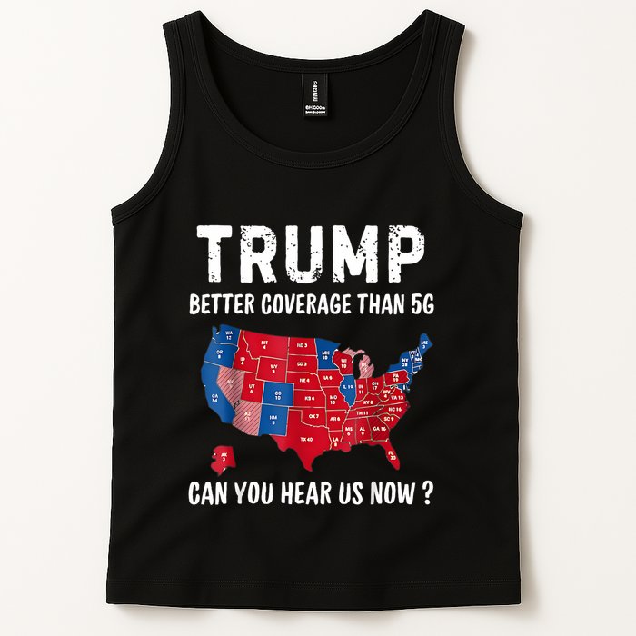 Trump Better Coverage Than 5g Can You Hear Us Now Usa Map Tank Top