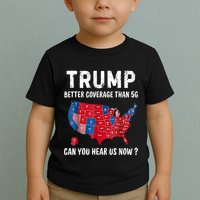 Trump Better Coverage Than 5g Can You Hear Us Now Usa Map Toddler T-Shirt
