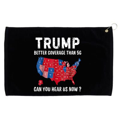 Trump Better Coverage Than 5g Can You Hear Us Now Usa Map Grommeted Golf Towel