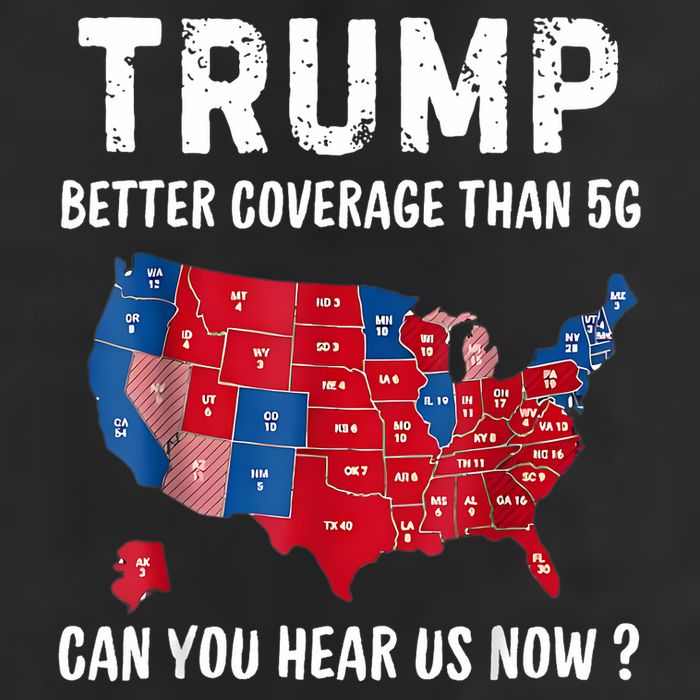 Trump Better Coverage Than 5g Can You Hear Us Now Usa Map Microfiber Hand Towel