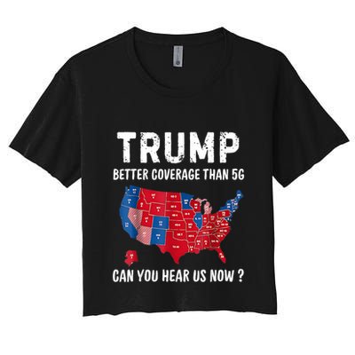 Trump Better Coverage Than 5g Can You Hear Us Now Usa Map Crop Top