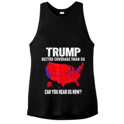 Trump Better Coverage Than 5g Can You Hear Us Now Ladies PosiCharge Tri-Blend Wicking Tank