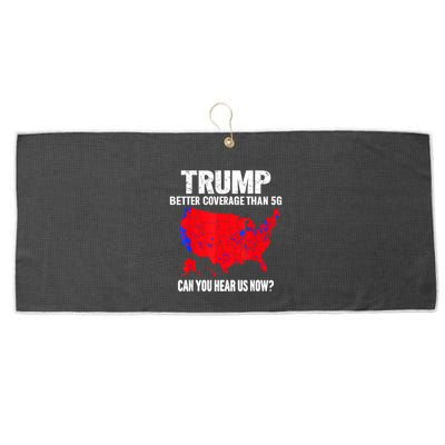 Trump Better Coverage Than 5g Can You Hear Us Now Large Microfiber Waffle Golf Towel