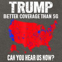 Trump Better Coverage Than 5g Can You Hear Us Now Cotton Canvas Backpack