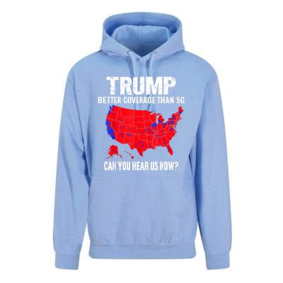 Trump Better Coverage Than 5g Can You Hear Us Now Unisex Surf Hoodie