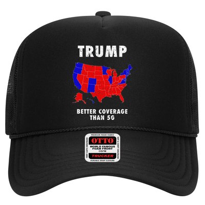 Trump Better Coverage Than 5g Funny Electoral Map Usa Trucker Hat