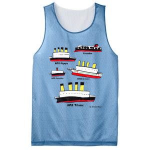 Titanic BritanicOPoseidon Carpathia Famous Ships. Mesh Reversible Basketball Jersey Tank