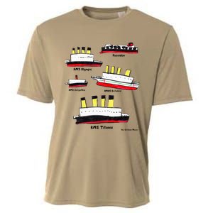 Titanic BritanicOPoseidon Carpathia Famous Ships. Cooling Performance Crew T-Shirt